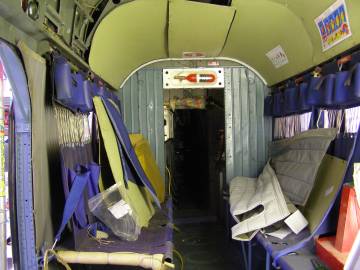 G-AVNE cabin before removal of trim and fittings