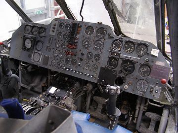 G-AVNE instrument panel before removal