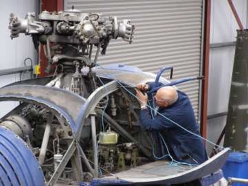 Stuart starts removal of main gearbox covers.