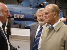 The Duke of Edinburgh chatted with many of the Museum Volunteers 
