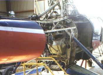 Restoration starts on G-AOZE in 1994