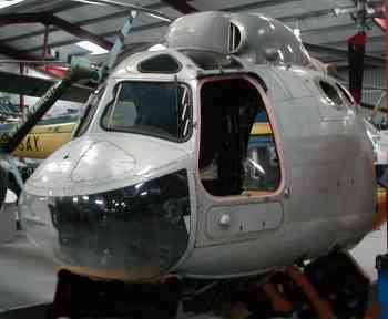 XG462's nose section in the Display Hangar