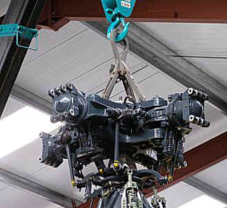 Crane Supports Rotorhead and Main Gearbox