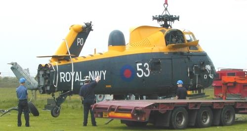 Weseex Mk.3, XM328, unloaded at The Helicopter Museum