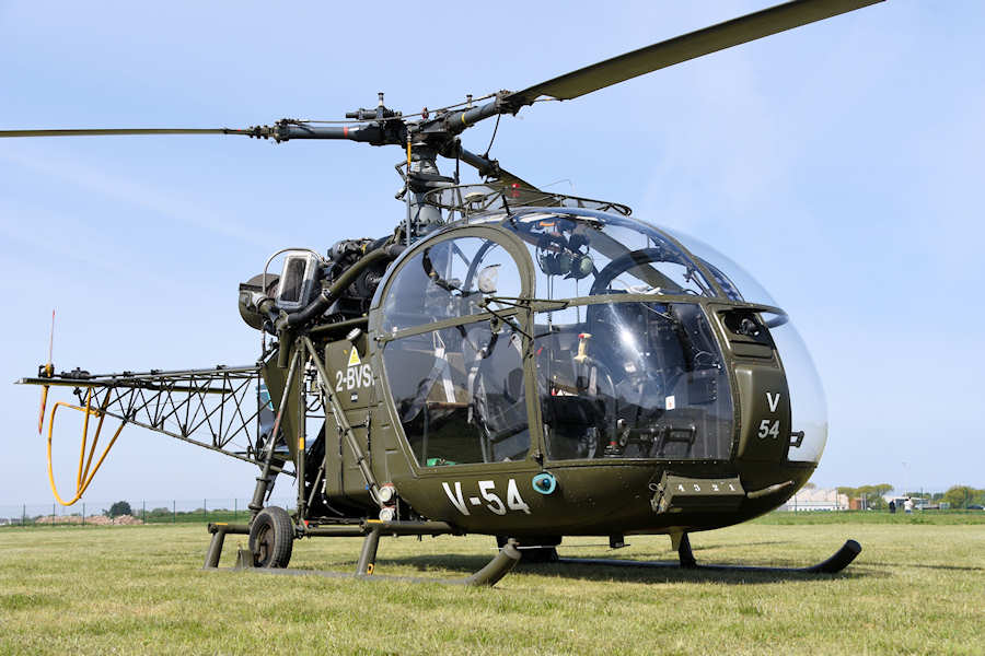 Aloutete helicopter G-BVSD at The Helicopter Museum