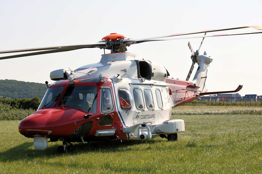 Coastguard AW 189 G-MCGX at The Helicopter Museum