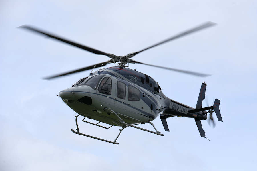 Bell 429 GlobalRanger M-YMCM  visits The Helicopter Museum
