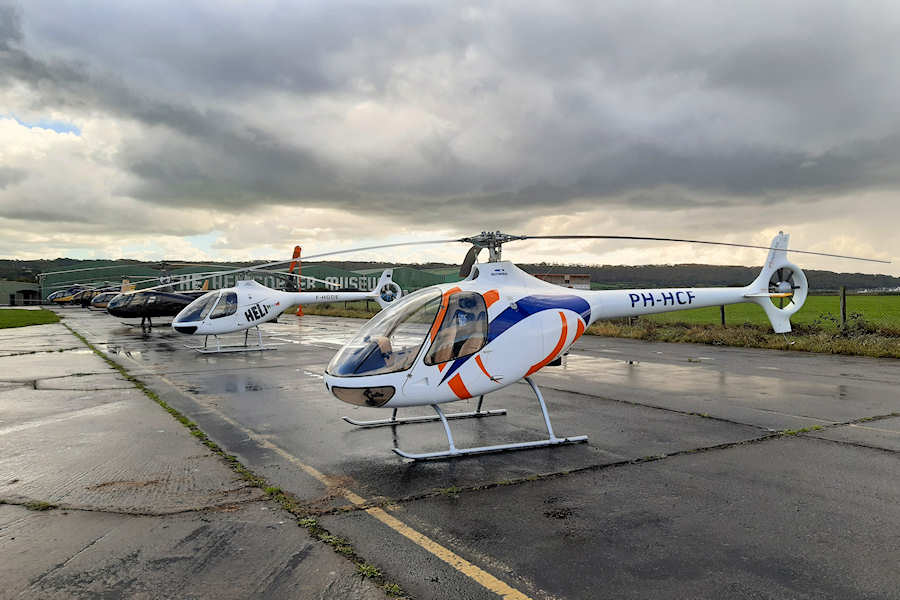 Cabri PH-HCF and F-HGDE  at The Helicopter Museum