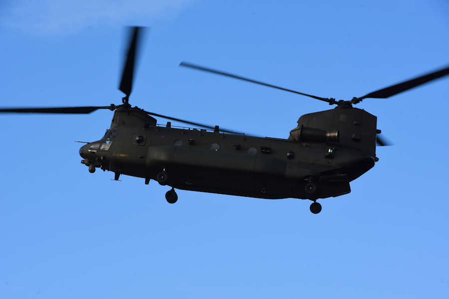 Chinook Helicopter ZH902 at The Helicopter Museum