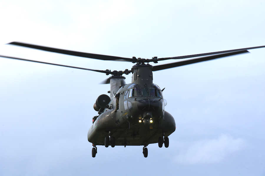 Chinook Helicopter ZH897 at The Helicopter Museum