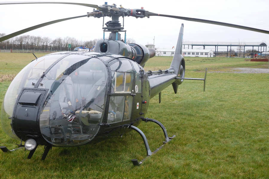 Gazelle G-CBGZ at The Helicopter Museum