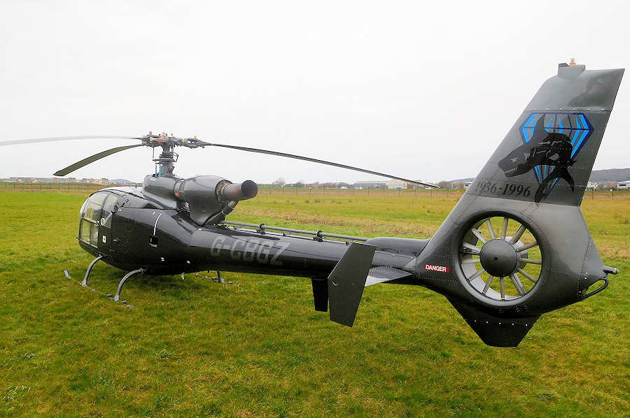 Gazelle Helicopter G-CBGZ at The Helicopter Museum