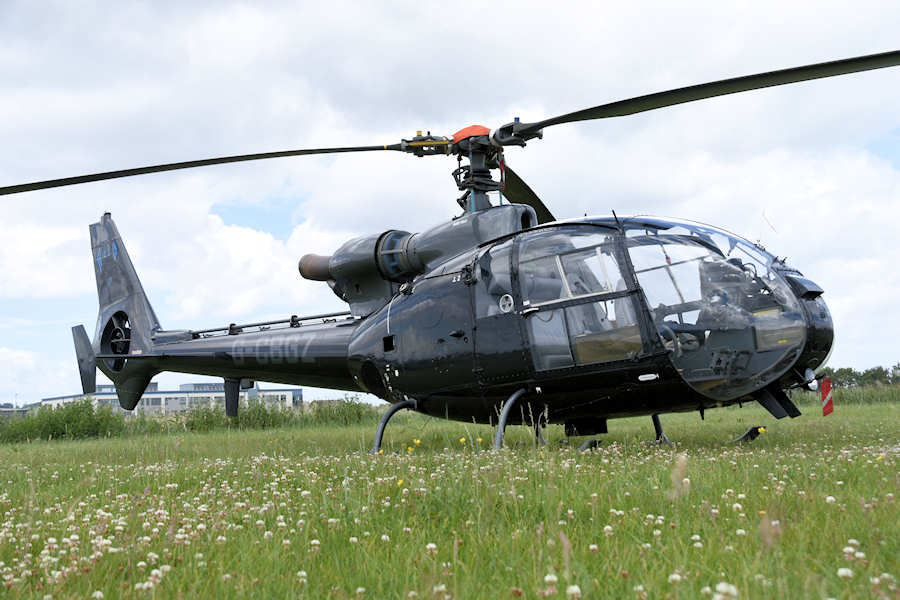 Gazelle G-CBGZ at The Helicopter Museum