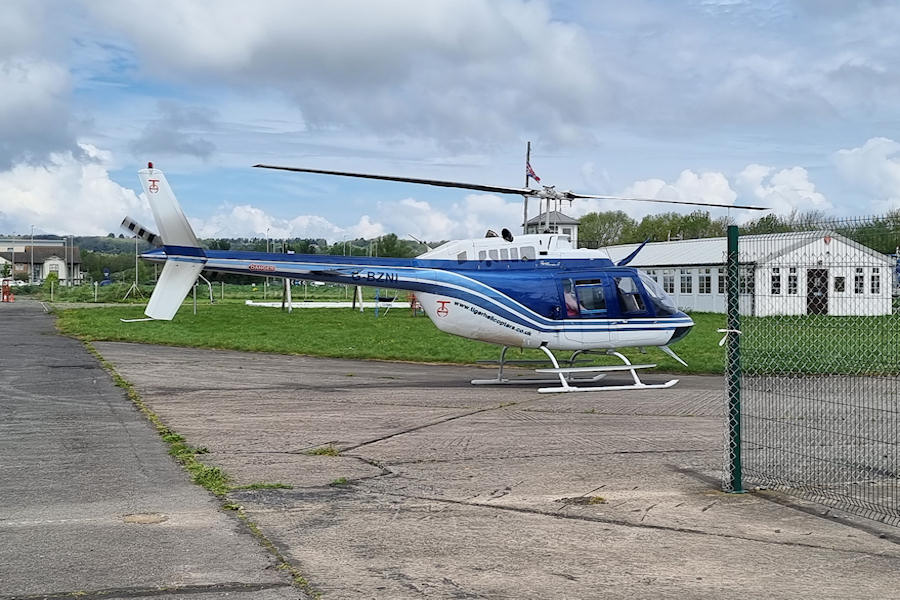 Jetranger G-BZNI at The Helicopter Museum