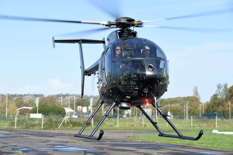 MD500 Helicopter G-HUEZ at The Helicopter Museum