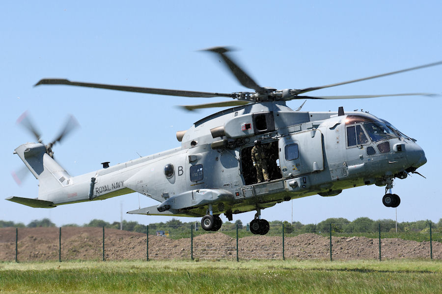 Commando Merlin ZJ118 at The Helicopter Museum