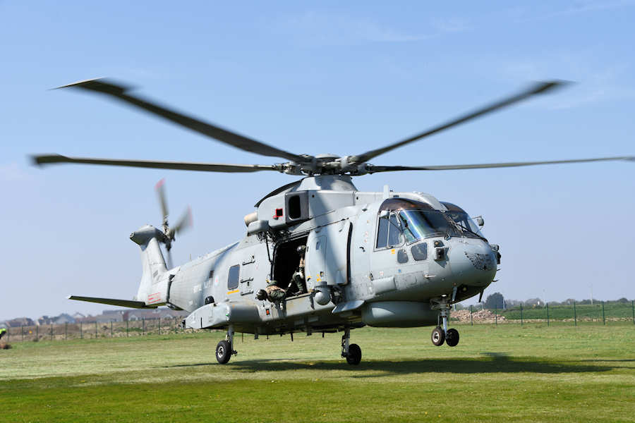 Merlin helicopter ZH826 at The Helicopter Museum