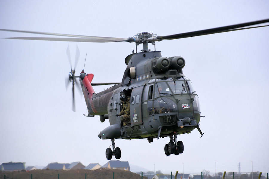 Puma helicopter visits The Helicopter Museum