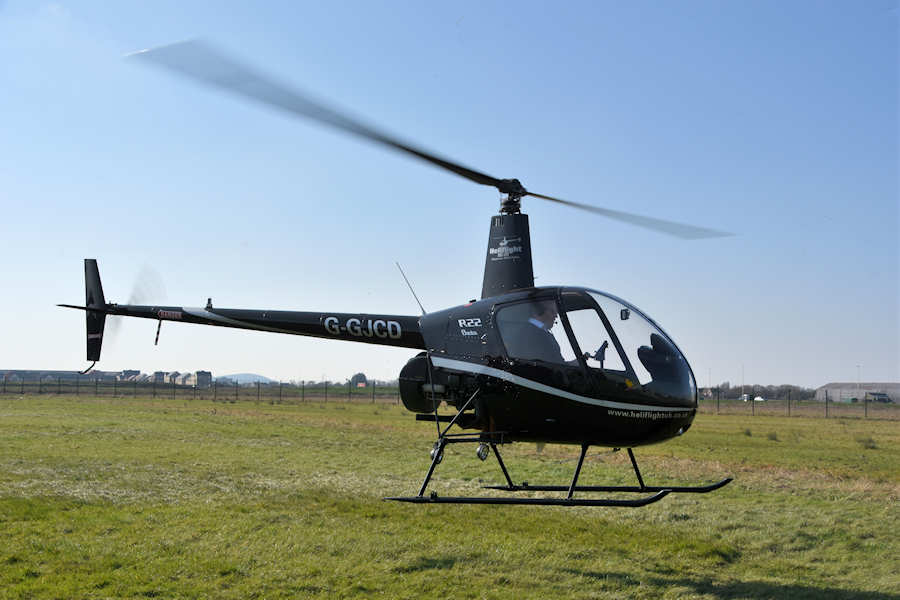 R22 Helicopter G-GJCD at The Helicopter Museum