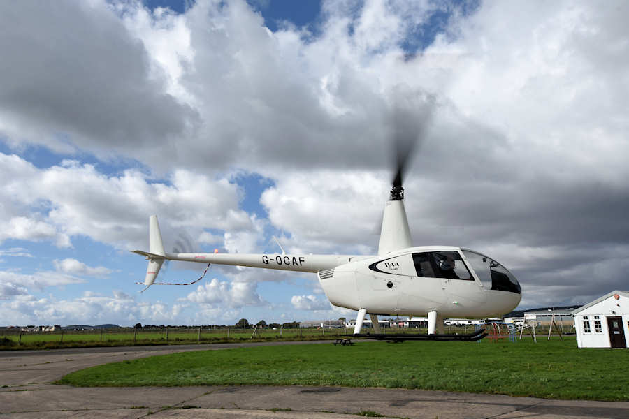 R44 Helicopter G-OCAF at The Helicopter Museum