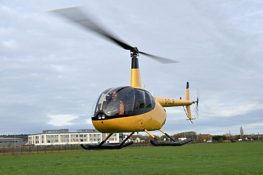 R44 G-CLJR at The Helicopter Museum