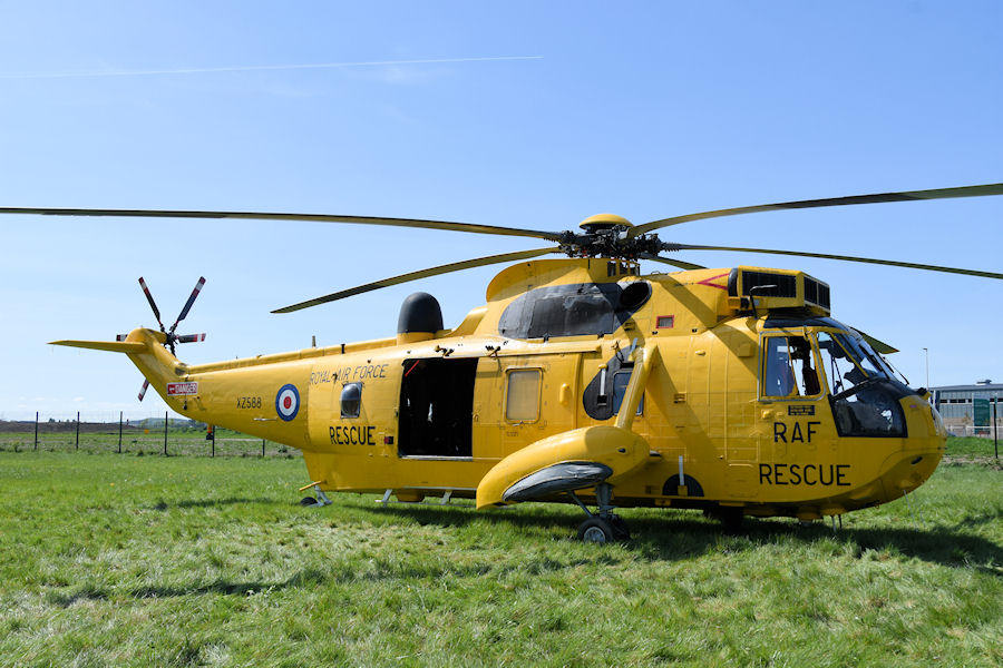 Historic Helicopter Sea King XZ588 at The Helicopter Museum