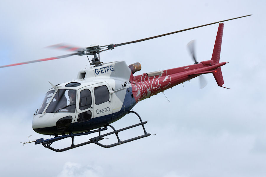 Squirrel helicopter G-ETPG training at The Helicopter Museum