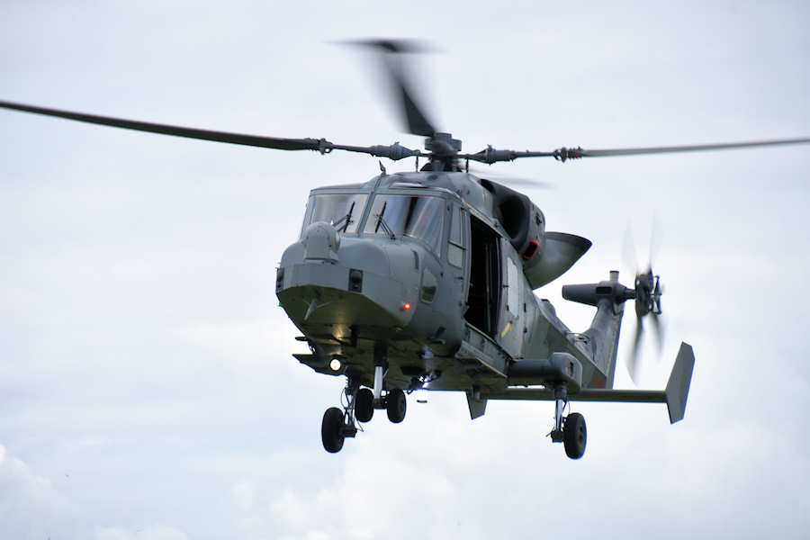 Wildcat ZZ382 visits The Helicopter Museum