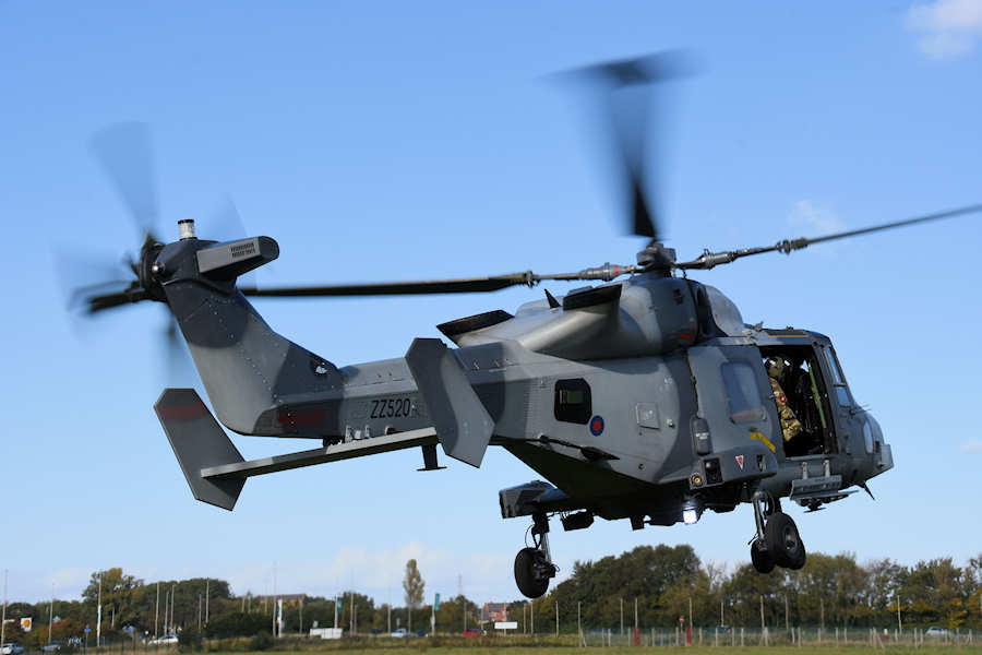 Army Wildcat ZZ520 at The Helicopter Museum